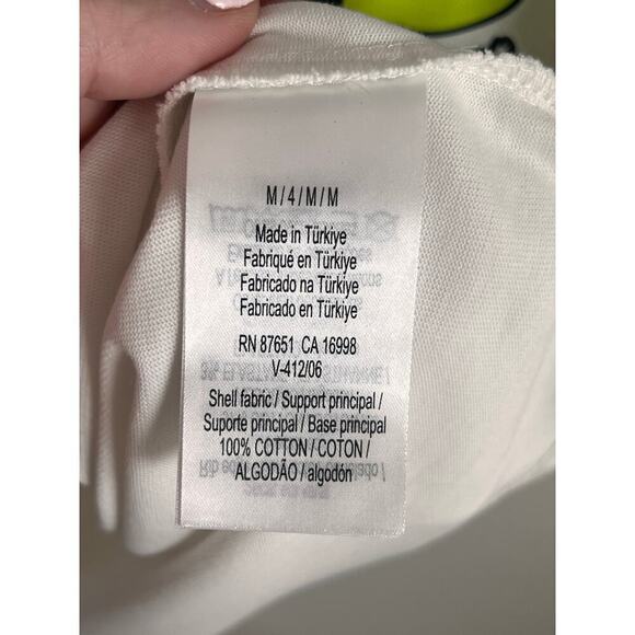 Lacoste Short Sleeve Loose Fit Cotton Jersey Graphic T-Shirt White/Green Men’s M - Picture 10 of 13